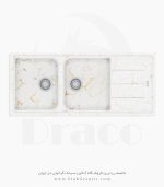 سینک گرانیتی الگانت دراکو سفید مرمر طلایی