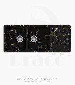 سینک گرانیتی الگانت دراکو مشکی رگه طلایی