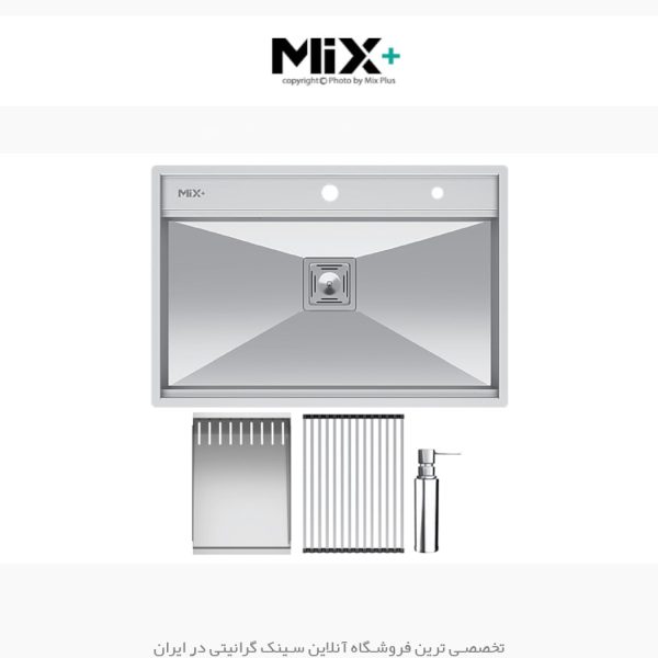 سینک دست ساز میکس پلاس d74 فروشگاه سینک گرانیتی