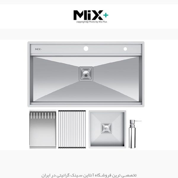 سینک دست ساز میکس پلاس d90 فروشگاه سینک گرانیتی