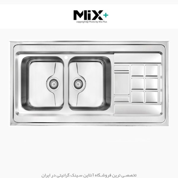 سینک روکار میکس پلاس 9022 فروشگاه سینک گرانیتی