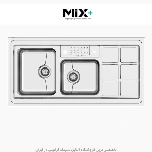سینک روکار میکس پلاس 9031 p45 فروشگاه سینک گرانیتی