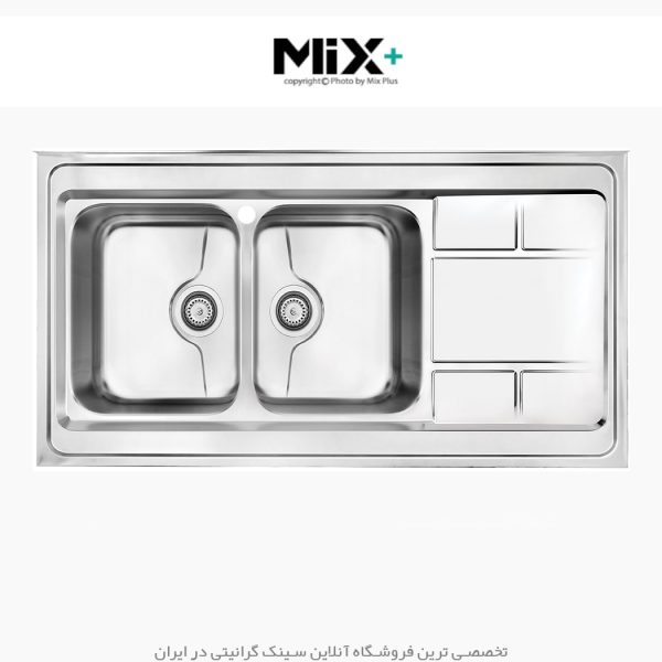 سینک روکار میکس پلاس 9052 p45 فروشگاه سینک گرانیتی