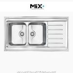 سینک روکار میکس پلاس 9072 p45 فروشگاه سینک گرانیتی