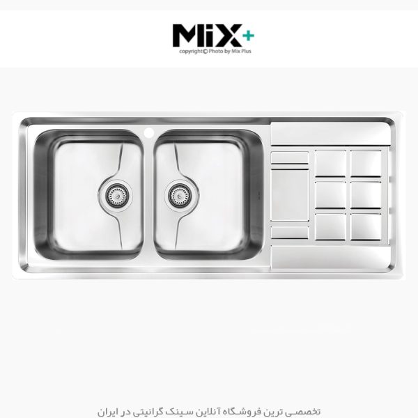 سینک توکار میکس پلاس 8022p فروشگاه سینک گرانیتی