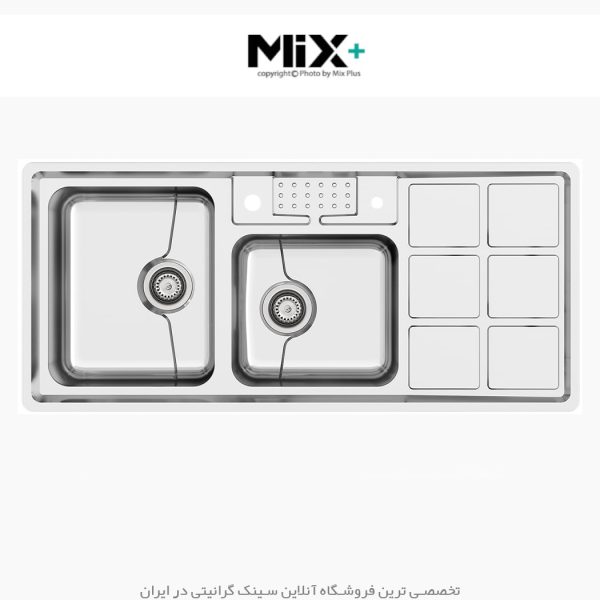 سینک توکار میکس پلاس 8031p فروشگاه سینک گرانیتی