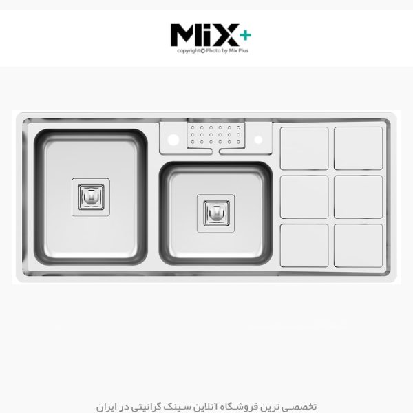 سینک توکار میکس پلاس 8031 s45 فروشگاه سینک گرانیتی