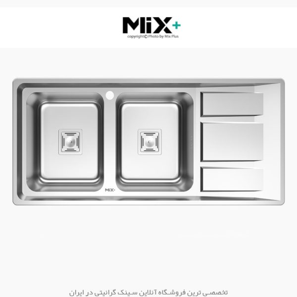 سینک توکار میکس پلاس 8042s فروشگاه سینک گرانیتی
