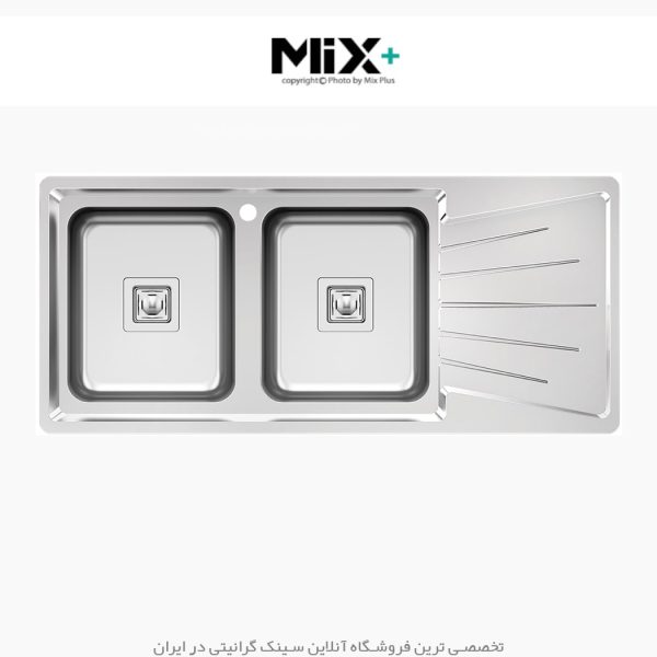 سینک توکار میکس پلاس 8082s فروشگاه سینک گرانیتی