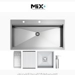 سینک دست ساز میکس پلاس bcn90 فروشگاه سینک گرانیتی