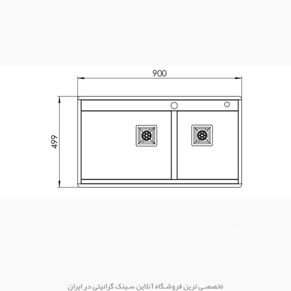 سینک کن مدل bcn302 سایز 90