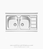 سینک روکار پرنیان استیل 1117 فروشگاه سینک گرانیتی