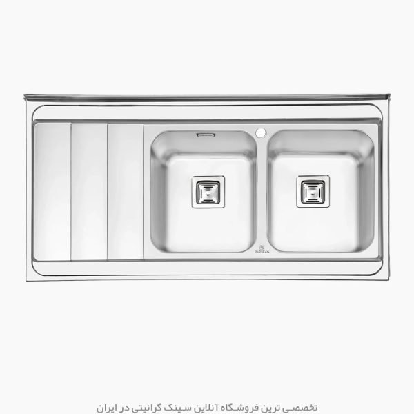 سینک پرنیان استیل 1121 فروشگاه سینک گرانیتی