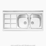 سینک روکار پرنیان استیل 1124 فروشگاه سینک گرانیتی