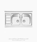 سینک پرنیان استیل 1117 فروشگاه سینک گرانیتی