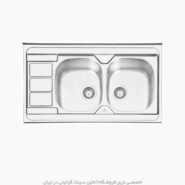 سینک پرنیان استیل 1117 فروشگاه سینک گرانیتی