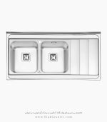 سینک روکار پرنیان استیل 1121 فروشگاه سینک گرانیتی