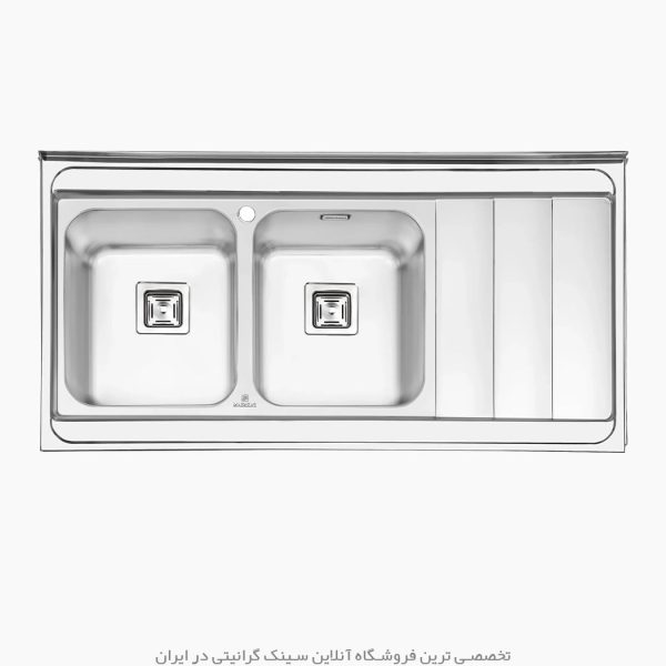 سینک روکار پرنیان استیل 1121 فروشگاه سینک گرانیتی