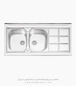 سینک پرنیان استیل 1124 فروشگاه سینک گرانیتی