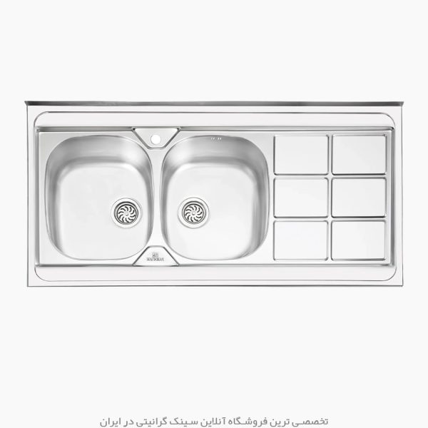 سینک پرنیان استیل 1124 فروشگاه سینک گرانیتی