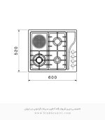 اجاق گاز برقی بیمکث 0068 فروشگاه سینک گرانیتی
