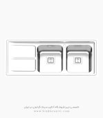 سینک 1288 پرنیان استیل فروشگاه سینک گرانیتی