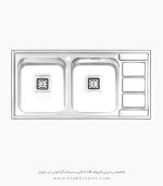 سینک ایلیا استیل 2081 فروشگاه سینک گرانیتی