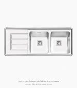 سینک 2083 ایلیا استیل فروشگاه سینک گرانیتی