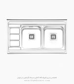 سینک ایلیا استیل 1081 فروشگاه سینک گرانیتی