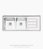 سینک ایلیااستیل 2083 فروشگاه سینک گرانیتی