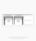 سینک پرنیان استیل 1288 فروشگاه سینک گرانیتی