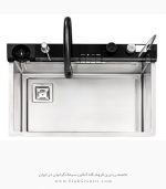 سینک ایلیا استیل 6044 پیانویی فروشگاه سینک گرانیتی