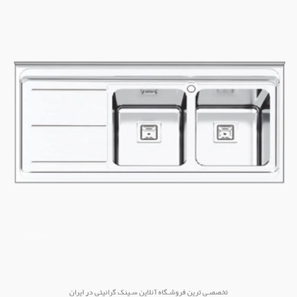 سینک پرنیان استیل 1184 فروشگاه سینک گرانیتی