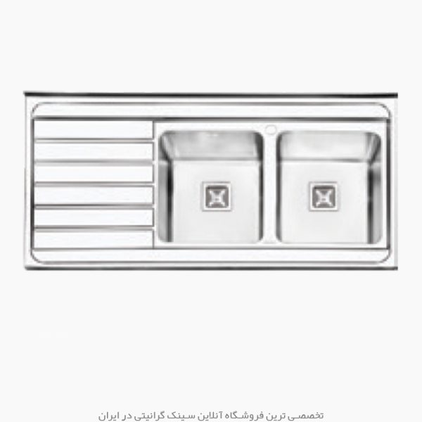 سینک پرنیان استیل 1186 فروشگاه سینک گرانیتی
