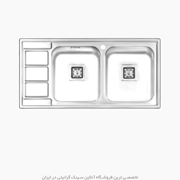 سینک پرنیان استیل 1281 فروشگاه سینک گرانیتی
