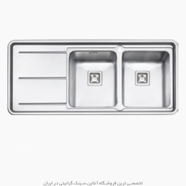 سینک پرنیان استیل 1284 فروشگاه سینک گرانیتی