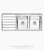 سینک پرنیان استیل 1286 فروشگاه سینک گرانیتی