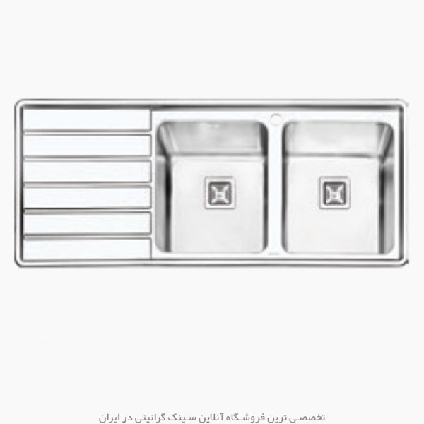 سینک پرنیان استیل 1286 فروشگاه سینک گرانیتی