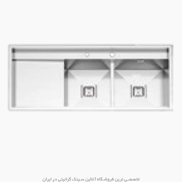 سینک پرنیان استیل 4257 فروشگاه سینک گرانیتی