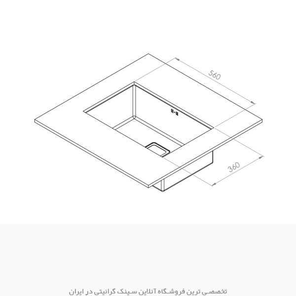 ابعاد سینک 4060 کن سایت سینک گرانیتی